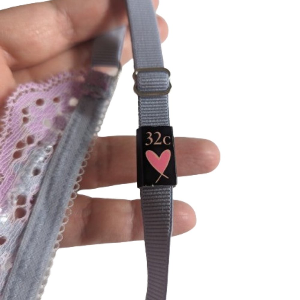 Victoria's Secret Pink Lace 32C/70C Sexy Underwire Push Up Padded Bra NWT! - Picture 6 of 8